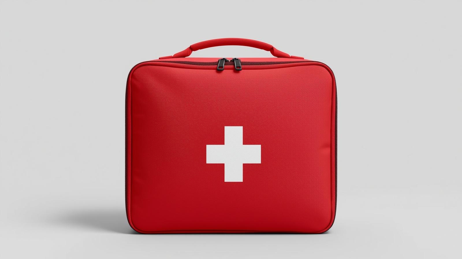red thermal bag for blood transportation